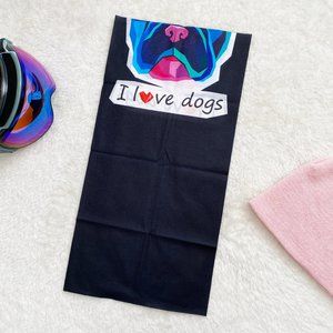 Balaclava UV Protection Lightweight Gaiter, I love dogs